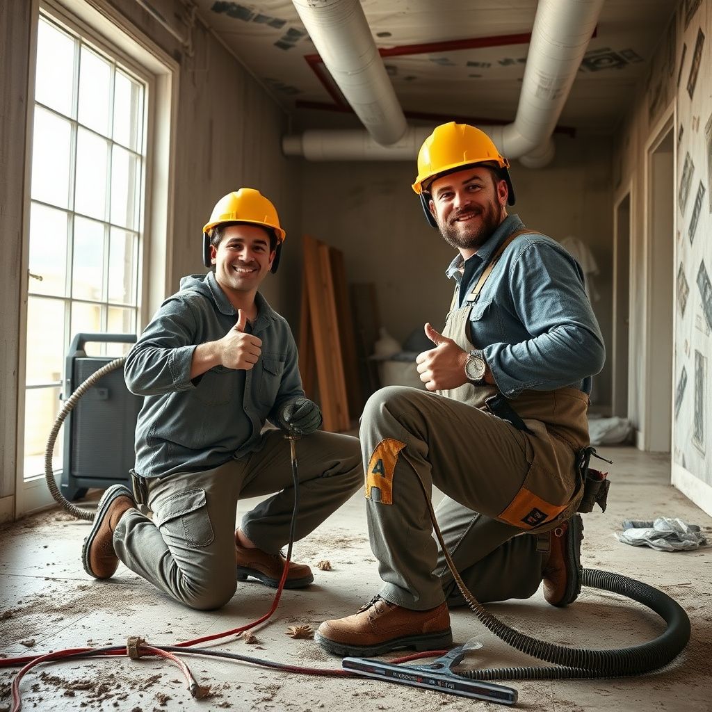 A certified mold remediation technician from Edge Pro Mold Removal performing air quality testing inside a home in The Colony, Texas.